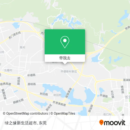绿之缘新生活超市地图