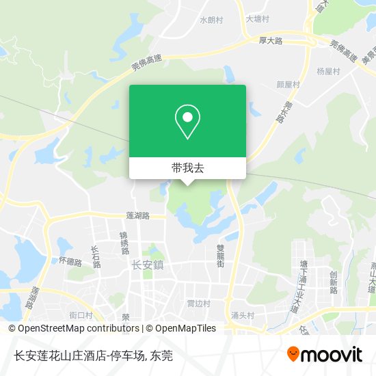 长安莲花山庄酒店-停车场地图