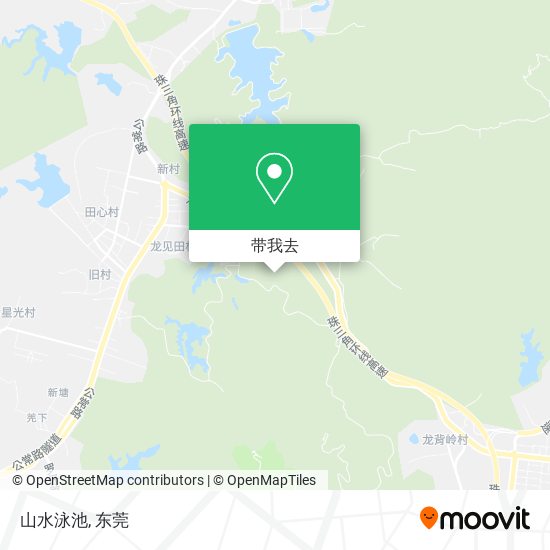 山水泳池地图