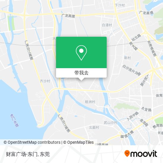 财富广场-东门地图