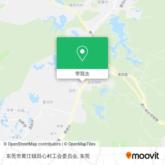 东莞市黄江镇田心村工会委员会地图