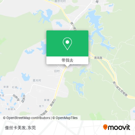 傲丝卡美发地图