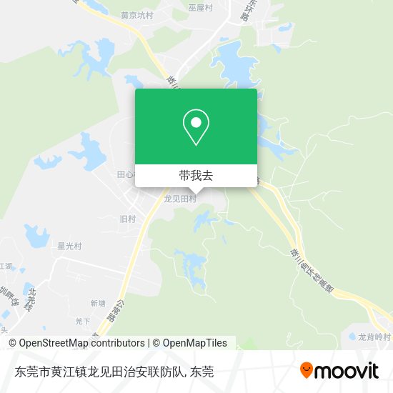 东莞市黄江镇龙见田治安联防队地图