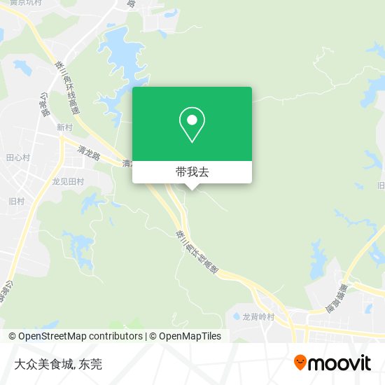 大众美食城地图