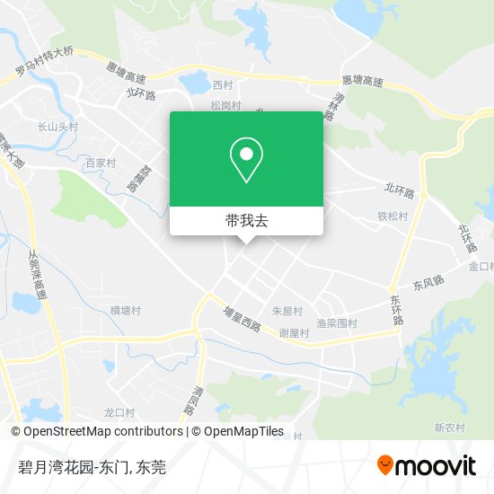 碧月湾花园-东门地图