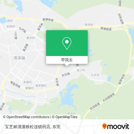 宝芝林清溪铁松连锁药店地图
