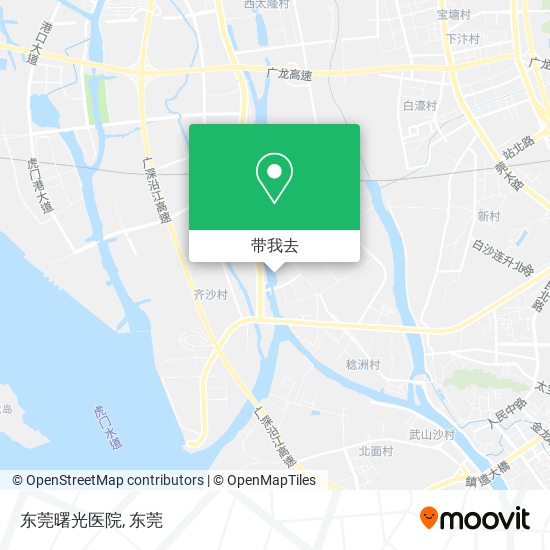 东莞曙光医院地图