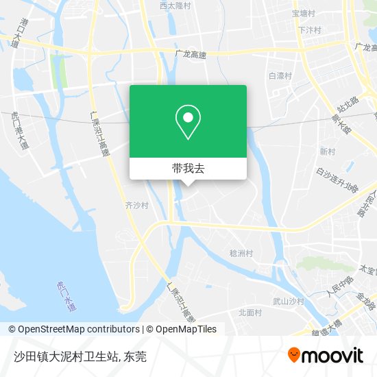 沙田镇大泥村卫生站地图