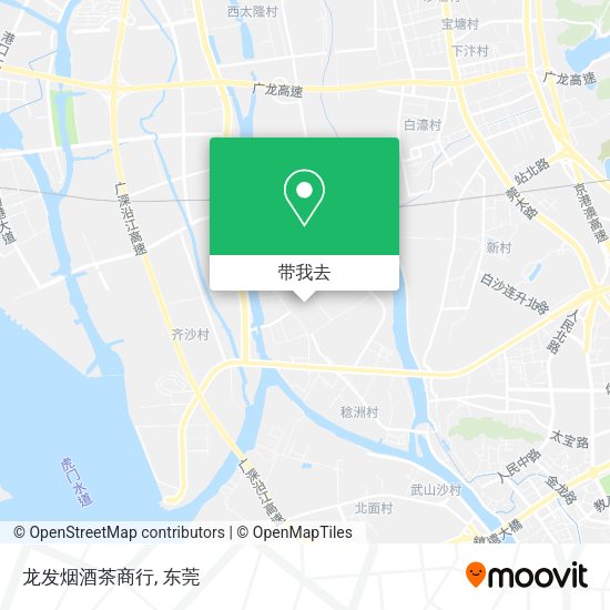 龙发烟酒茶商行地图