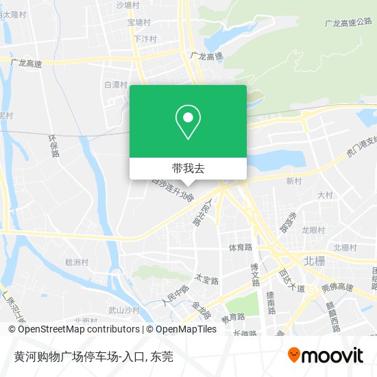 黄河购物广场停车场-入口地图