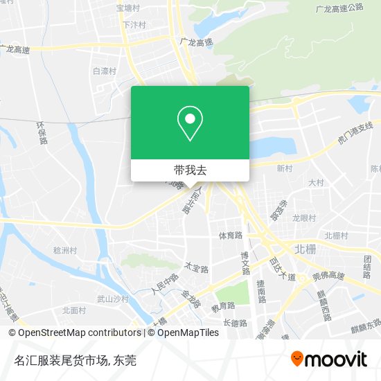 名汇服装尾货市场地图