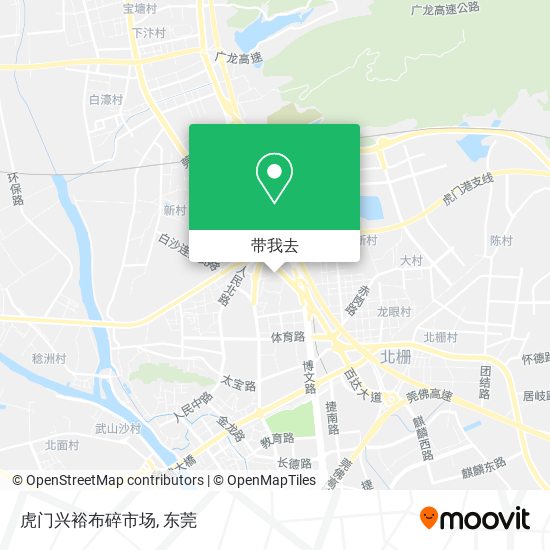 虎门兴裕布碎市场地图