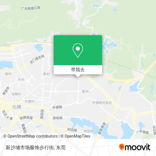 新沙埔市场服饰步行街地图