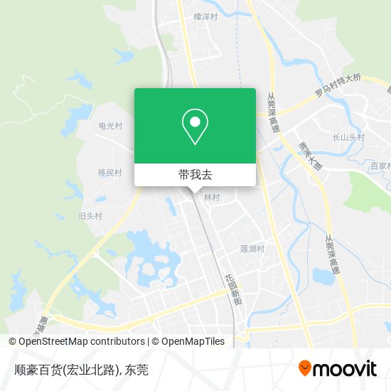 顺豪百货(宏业北路)地图