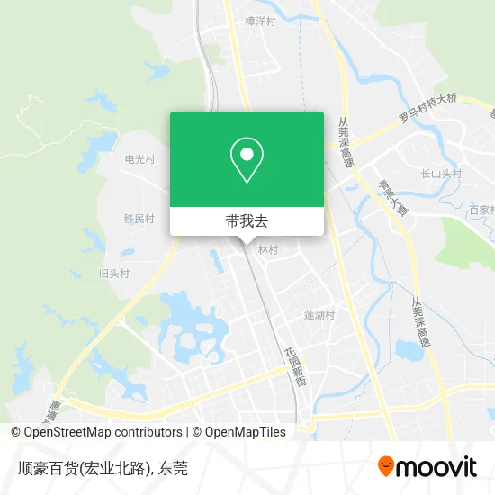 顺豪百货(宏业北路)地图