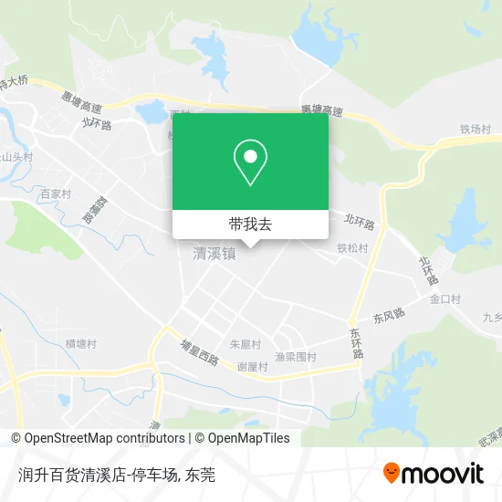 润升百货清溪店-停车场地图