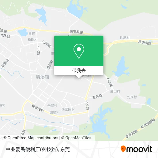 中业爱民便利店(科技路)地图