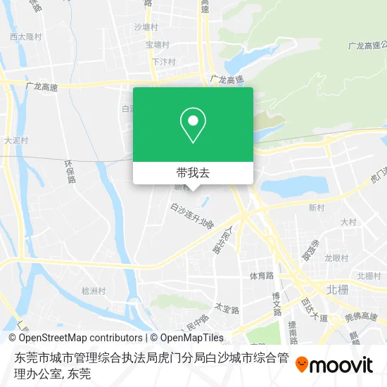 东莞市城市管理综合执法局虎门分局白沙城市综合管理办公室地图