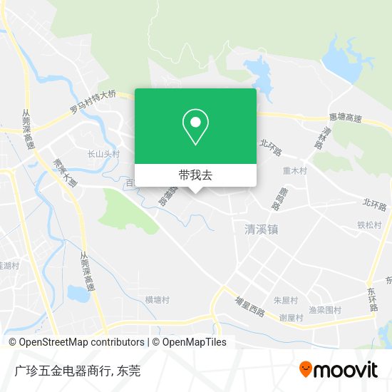 广珍五金电器商行地图