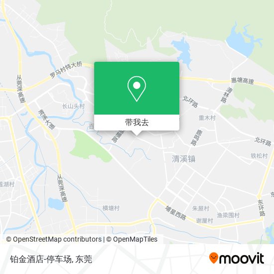 铂金酒店-停车场地图