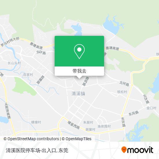 清溪医院停车场-出入口地图