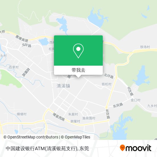 中国建设银行ATM(清溪银苑支行)地图