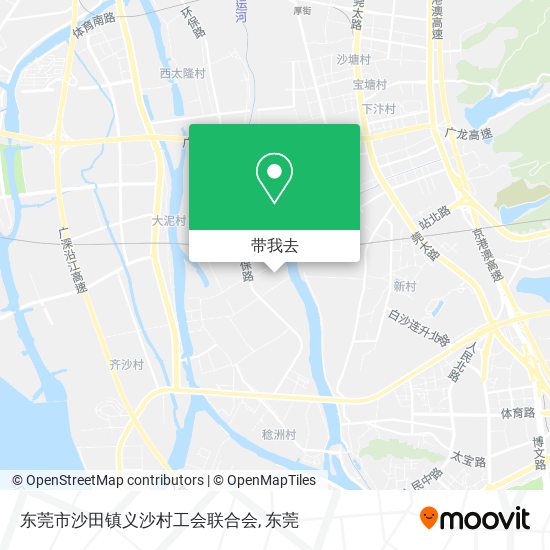东莞市沙田镇义沙村工会联合会地图