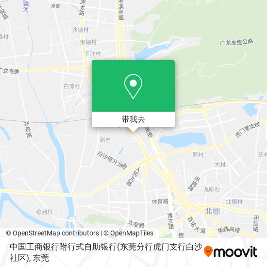 中国工商银行附行式自助银行(东莞分行虎门支行白沙社区)地图