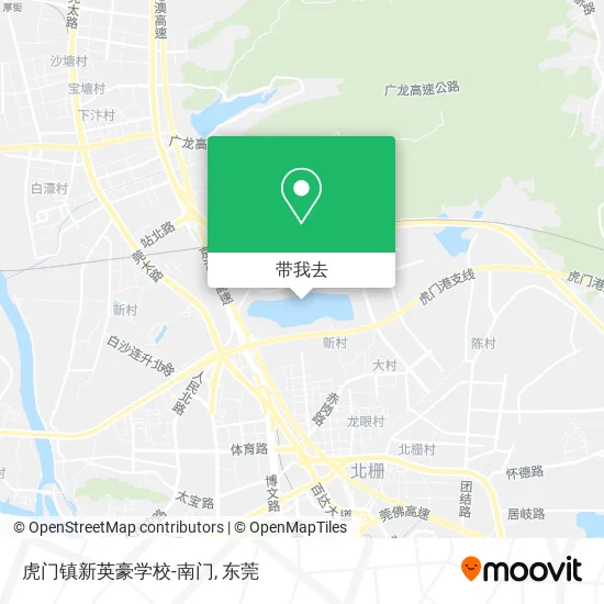 虎门镇新英豪学校-南门地图