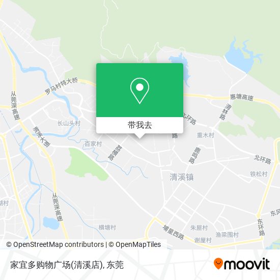 家宜多购物广场(清溪店)地图