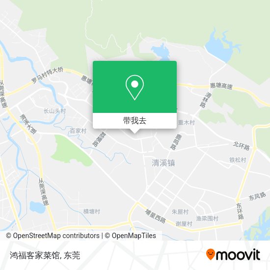 鸿福客家菜馆地图