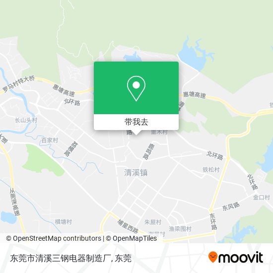 东莞市清溪三钢电器制造厂地图