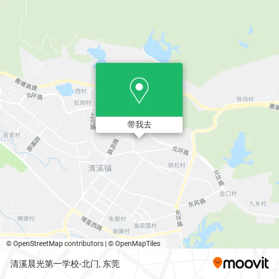 清溪晨光第一学校-北门地图