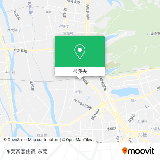 东莞富嘉住宿地图