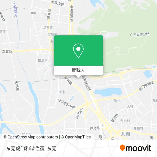 东莞虎门和谐住宿地图