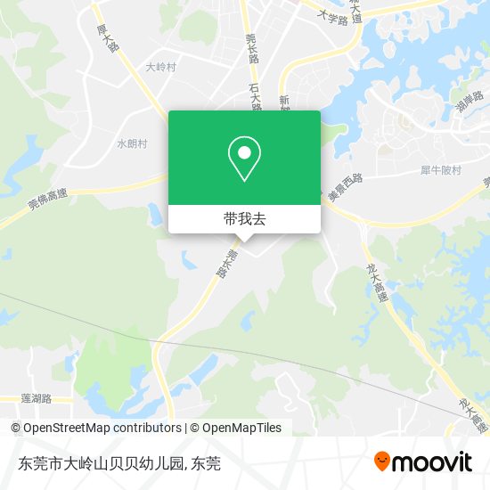 东莞市大岭山贝贝幼儿园地图