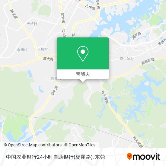 中国农业银行24小时自助银行(杨屋路)地图