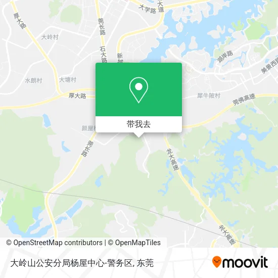 大岭山公安分局杨屋中心-警务区地图