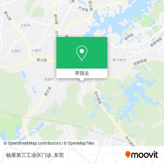 杨屋第三工业区门诊地图