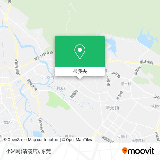 小湘厨(清溪店)地图