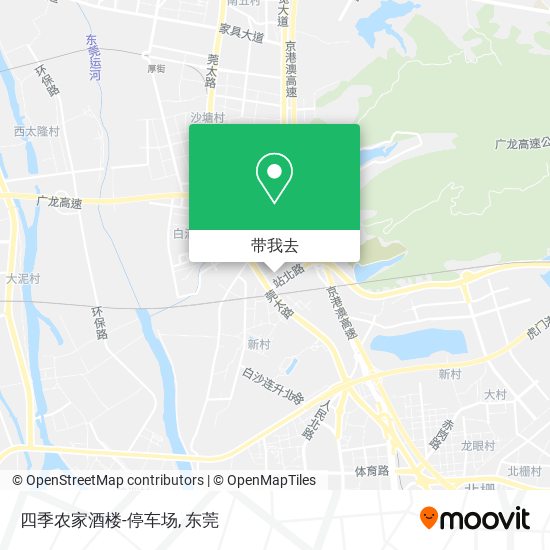 四季农家酒楼-停车场地图