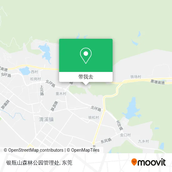 银瓶山森林公园管理处地图