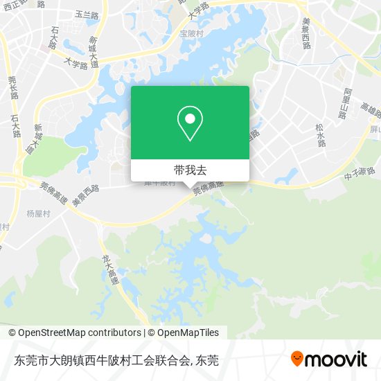 东莞市大朗镇西牛陂村工会联合会地图