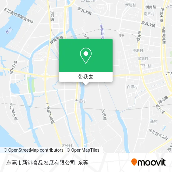 东莞市新港食品发展有限公司地图