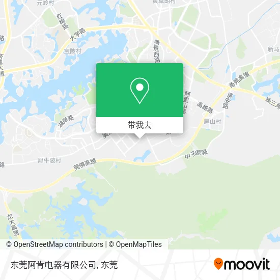 东莞阿肯电器有限公司地图
