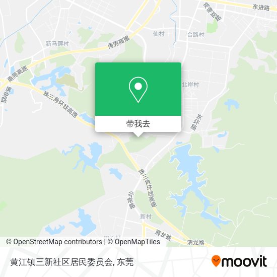 黄江镇三新社区居民委员会地图