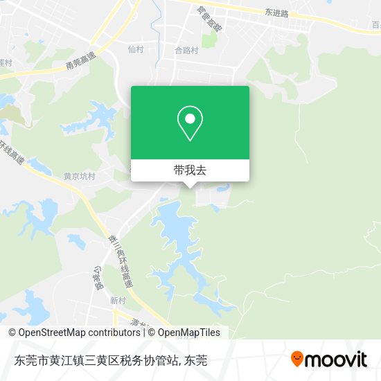 东莞市黄江镇三黄区税务协管站地图