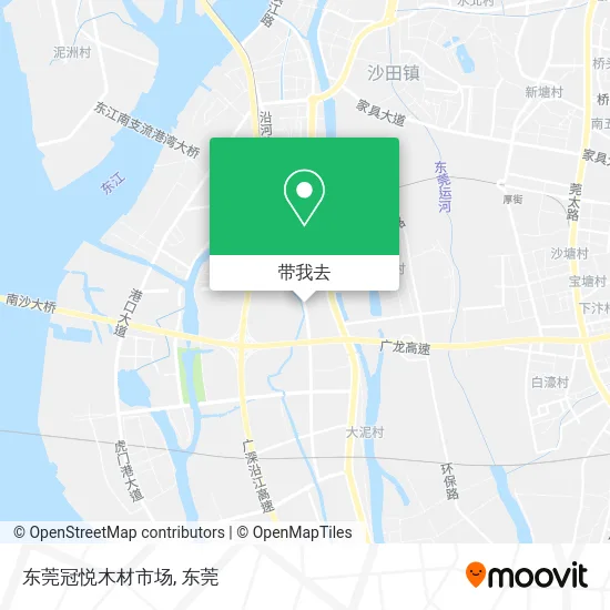 东莞冠悦木材市场地图