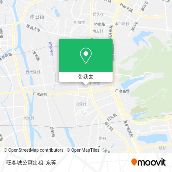 旺客城公寓出租地图