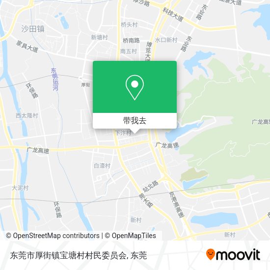 东莞市厚街镇宝塘村村民委员会地图